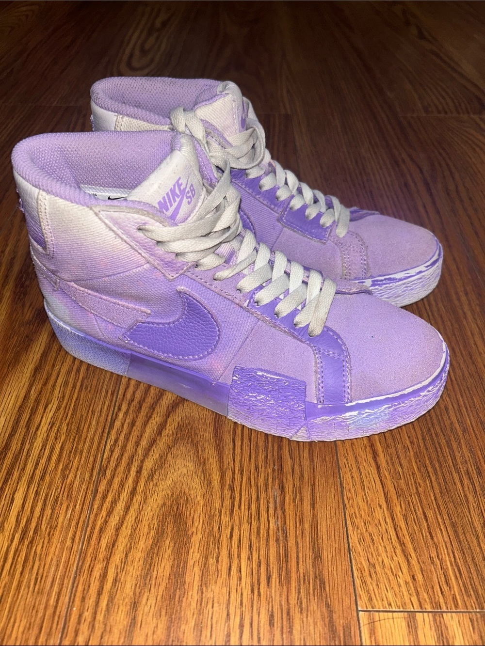 Nike SB Zoom Blazer Mid PRM Premium Youth Size 4 “Lilac Purple” (DR9087-555)